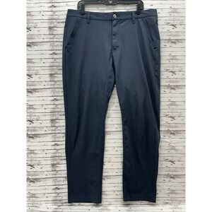 BYLT Basics Everyday Pants Men's XL Navy Blue Straight Stretch Performance Chino